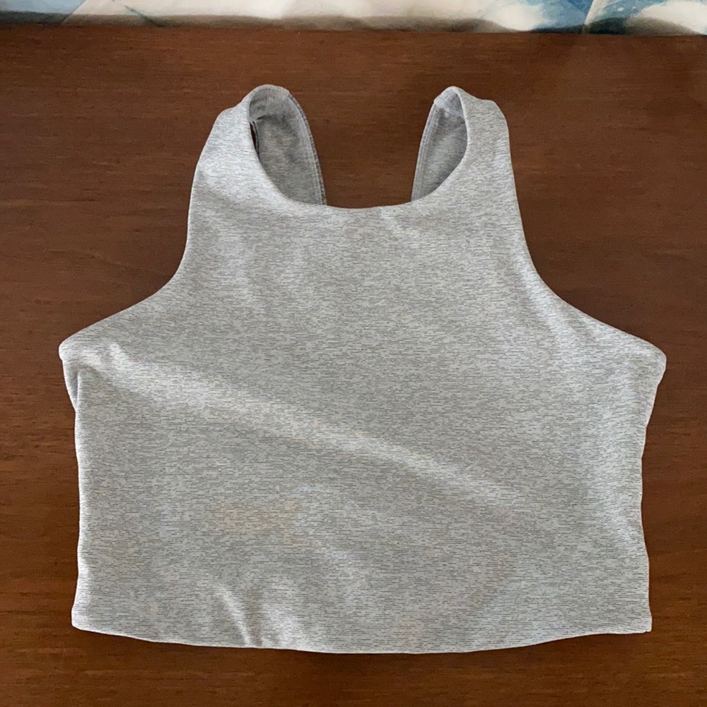 Outdoor Voices Venus Crop Top Dove/Ash/Graphite